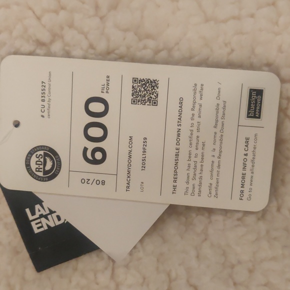 New!Lands' END expeditio berry burst 600 fill power winter parka Kids sz 14-16 - Picture 10 of 12